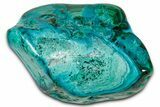 Vibrant Polished Malachite with Chrysocolla - DR Congo #336833-1